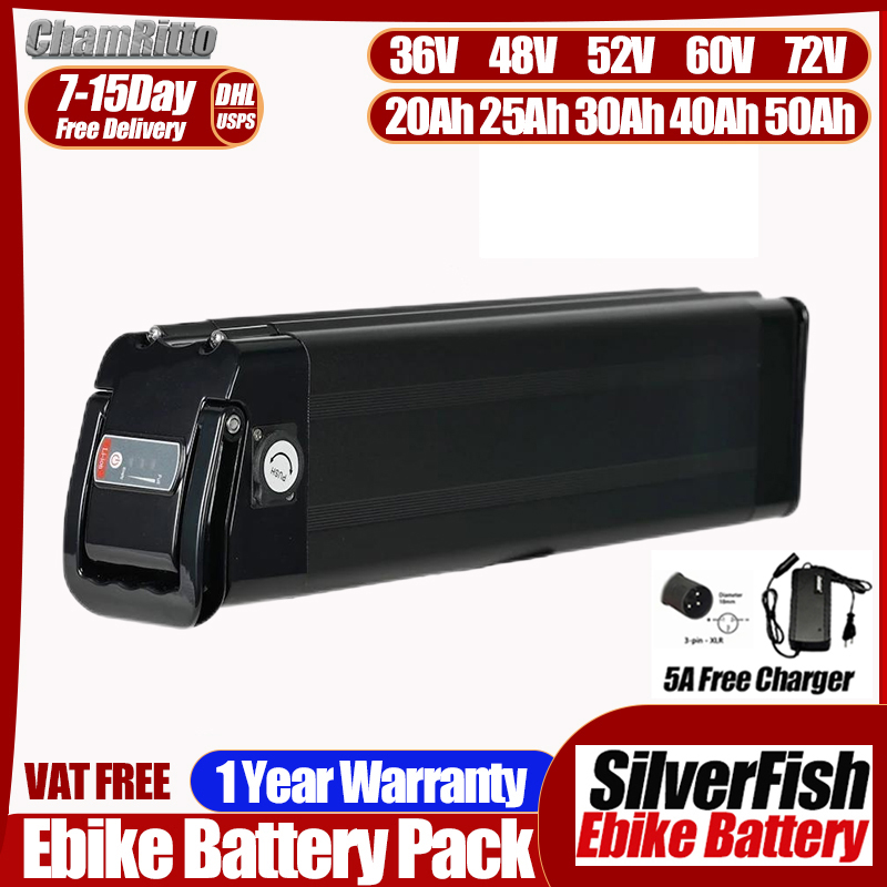 Electric Bicycle Battery 72V 30Ah - Bateria litowa Silver Fish do roweru
